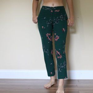 Carolina Belle Montreal Green Floral Business Casual Trouser/Pants, 4